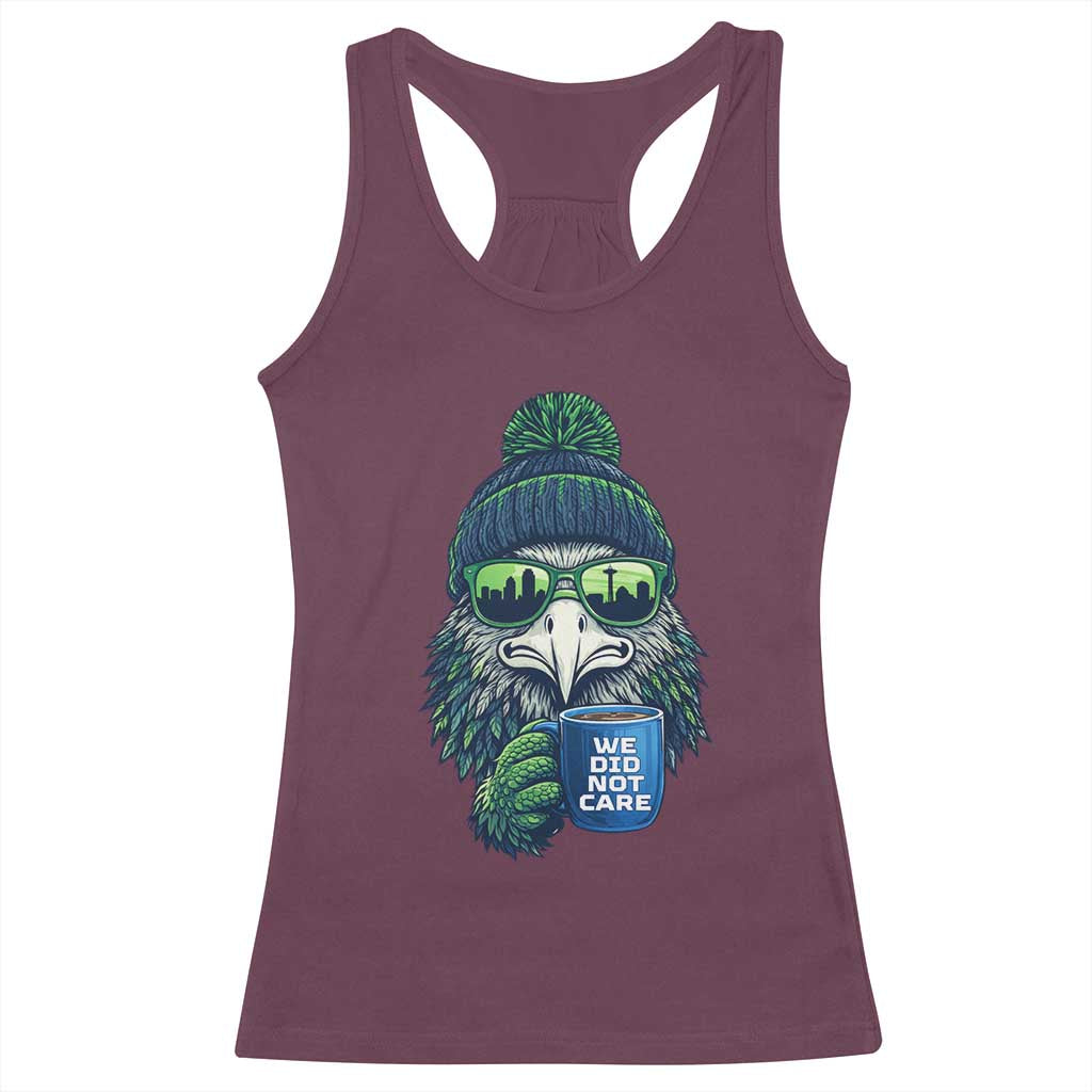 We Did Not Care - Racerback Tank Top - Seattle Championship Quote TS14 Maroon Print Your Wear