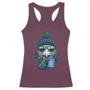 We Did Not Care - Racerback Tank Top - Seattle Championship Quote TS14 Maroon Print Your Wear