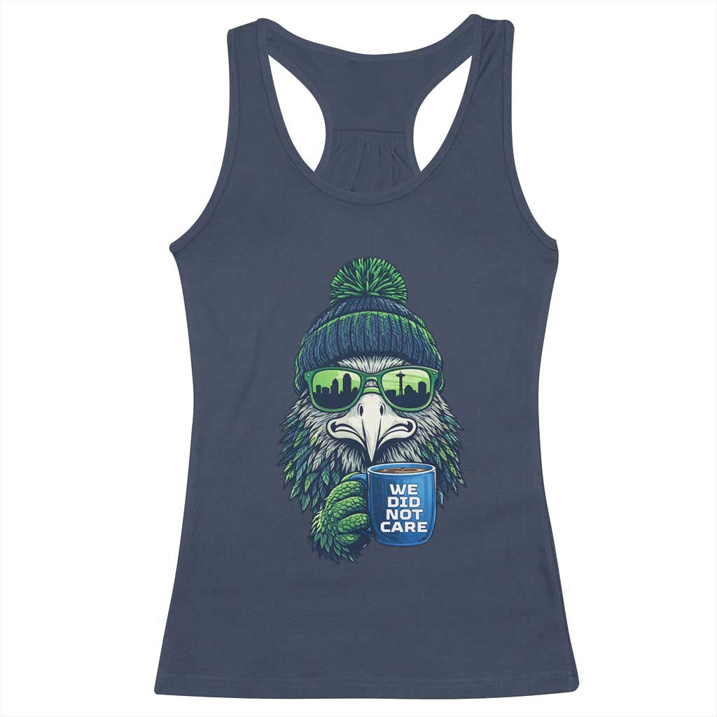 We Did Not Care - Racerback Tank Top - Seattle Championship Quote TS14 Navy Print Your Wear