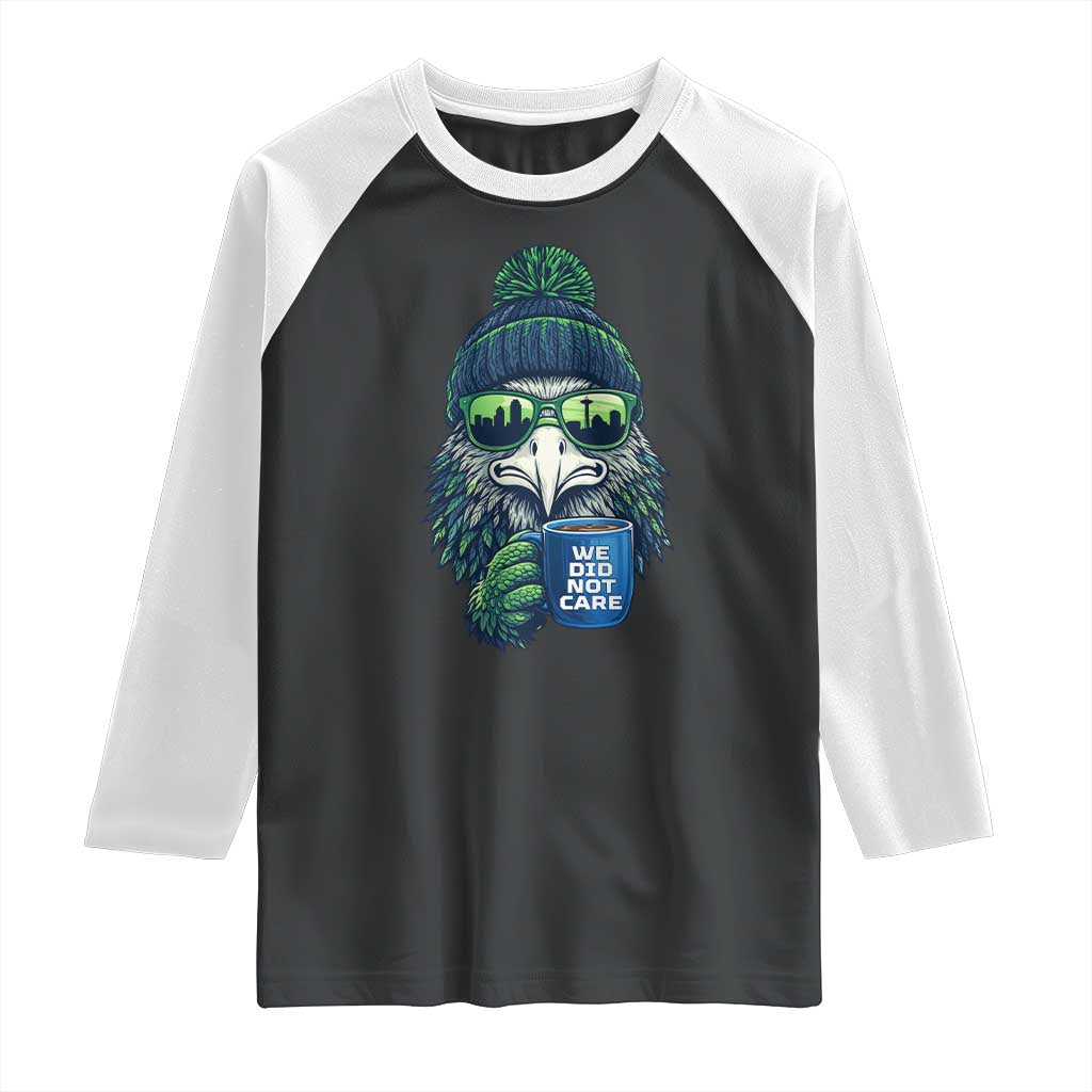 We Did Not Care Raglan Shirt Seattle Championship Quote TS14 Black White Print Your Wear