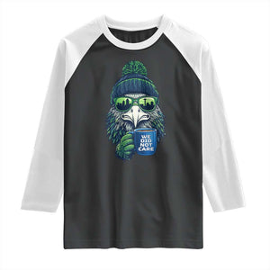 We Did Not Care Raglan Shirt Seattle Championship Quote TS14 Black White Print Your Wear
