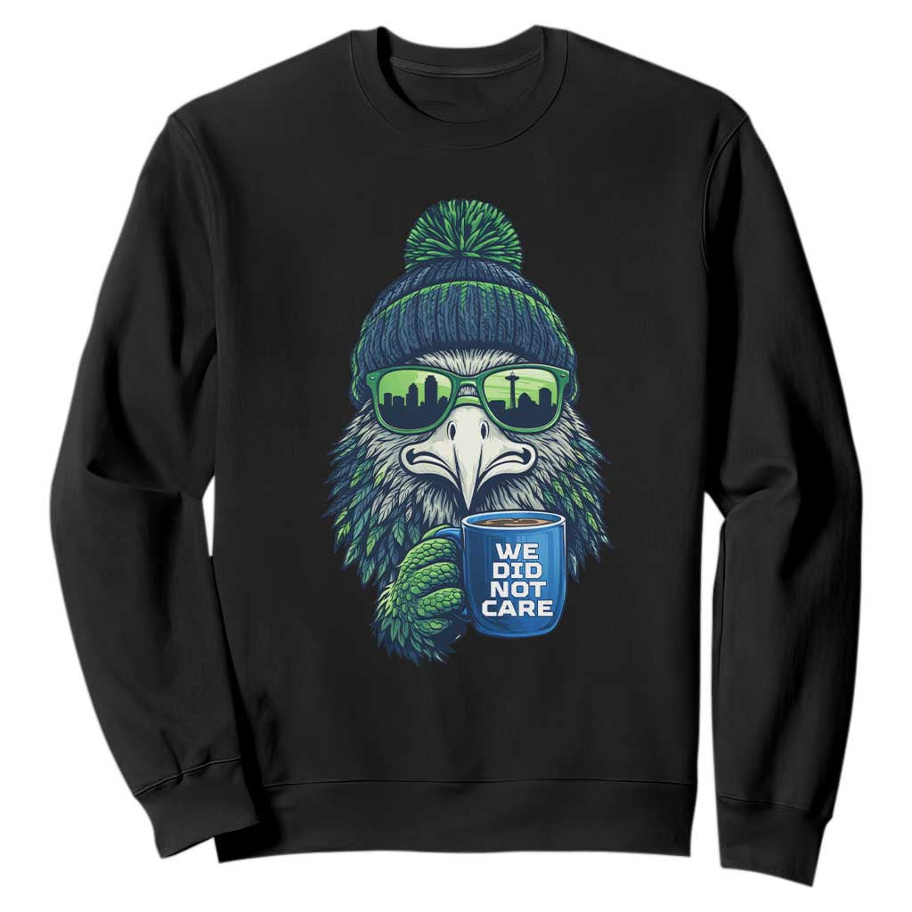We Did Not Care Sweatshirt Seattle Championship Quote TS14 Black Print Your Wear