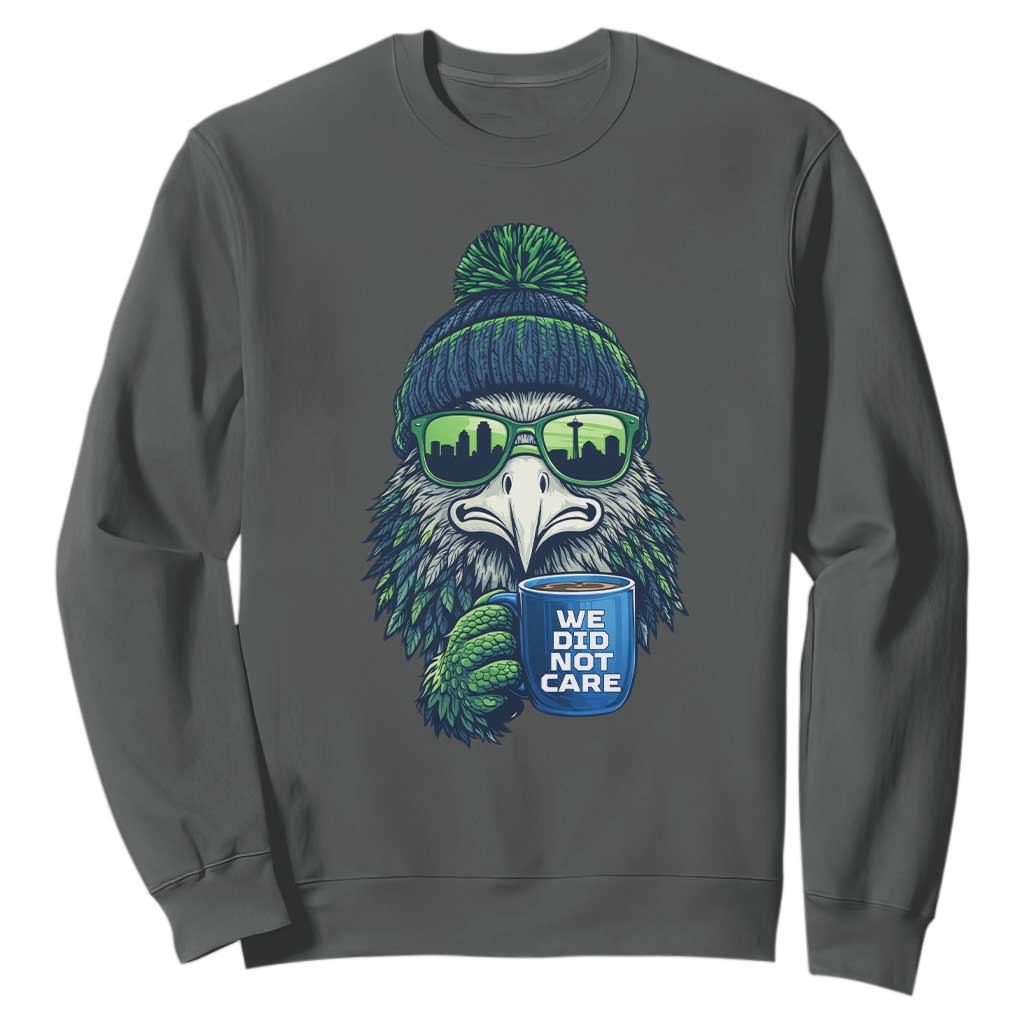 We Did Not Care Sweatshirt Seattle Championship Quote TS14 Dark Heather Print Your Wear