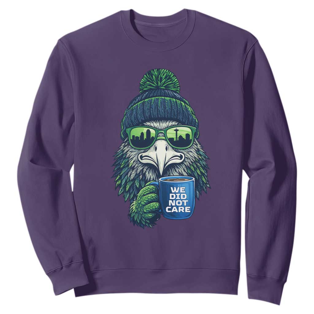 We Did Not Care Sweatshirt Seattle Championship Quote TS14 Purple Print Your Wear