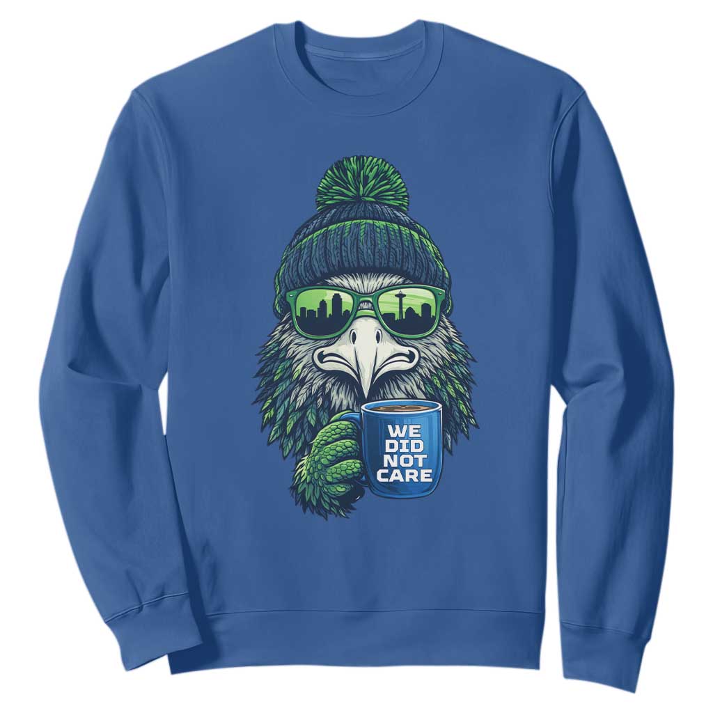 We Did Not Care Sweatshirt Seattle Championship Quote TS14 Royal Blue Print Your Wear
