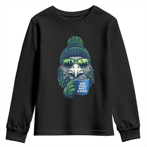 We Did Not Care Youth Sweatshirt Seattle Championship Quote TS14 Black Print Your Wear