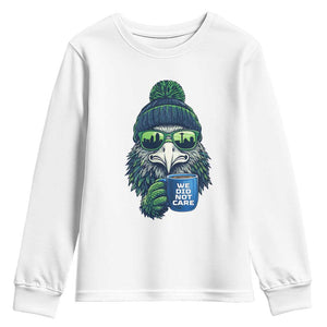 We Did Not Care Youth Sweatshirt Seattle Championship Quote TS14 White Print Your Wear
