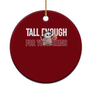 Tall Enough For Your Shins Ceramic Ornament Funny Possum Boxing Meme TS14 1pc Red Print Your Wear