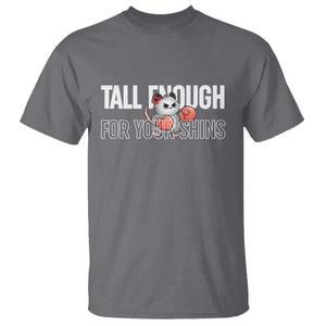 Tall Enough For Your Shins T Shirt Funny Possum Boxing Meme TS14 Charcoal Print Your Wear