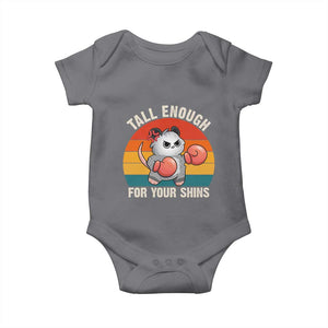 Tall Enough For Your Shins Baby Onesie Funny Possum Meme TS14 Charcoal Print Your Wear