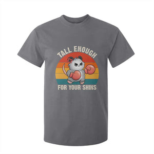 Tall Enough For Your Shins T Shirt For Kid Funny Possum Meme TS14 Charcoal Print Your Wear