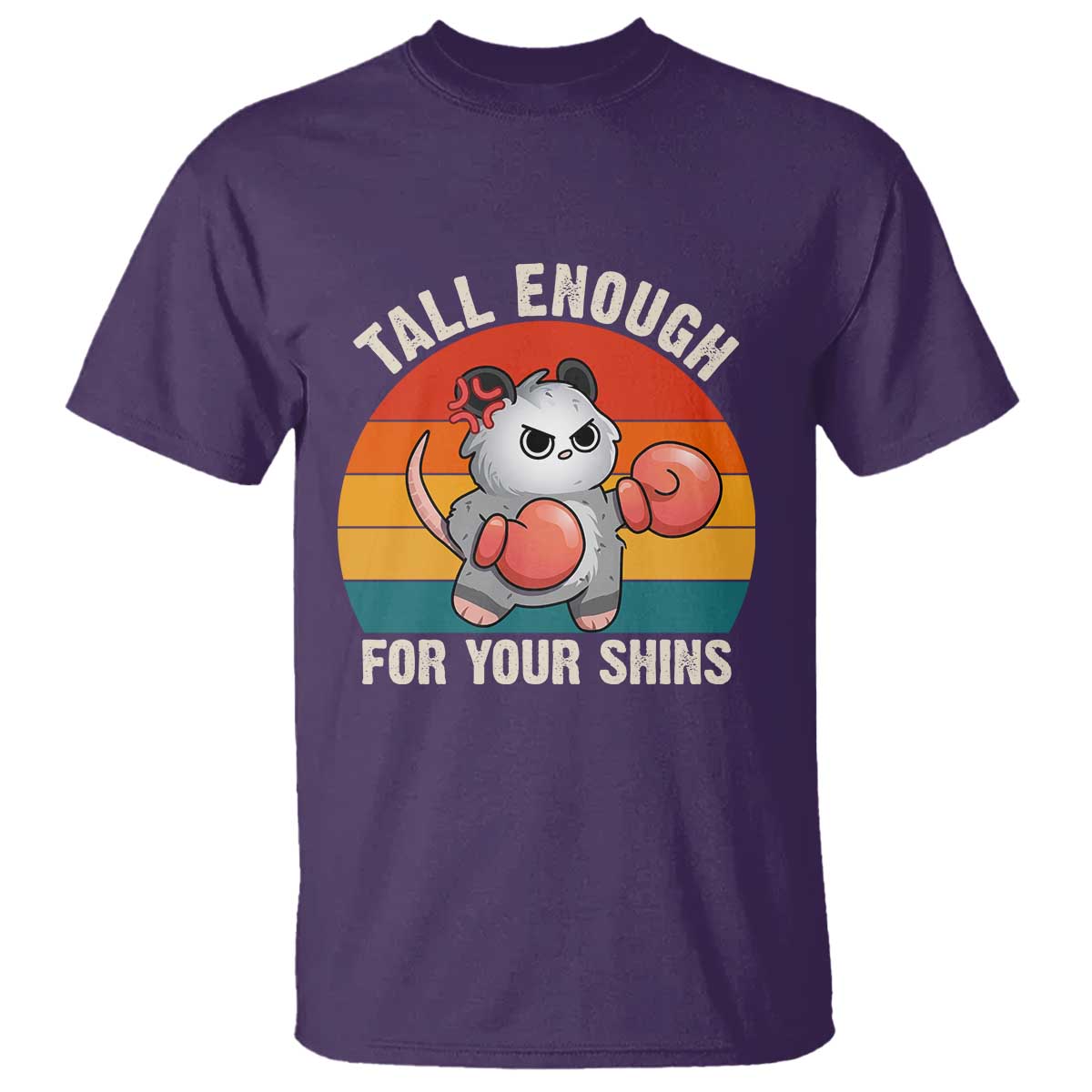 Tall Enough For Your Shins T Shirt Funny Possum Meme TS14 Purple Print Your Wear