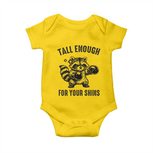Tall Enough For Your Shins Baby Onesie Funny Raccoon Boxing Meme TS14 Daisy Print Your Wear