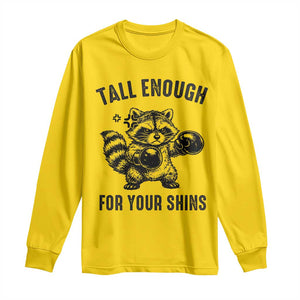 Tall Enough For Your Shins Long Sleeve Shirt Funny Raccoon Boxing Meme TS14 Daisy Print Your Wear