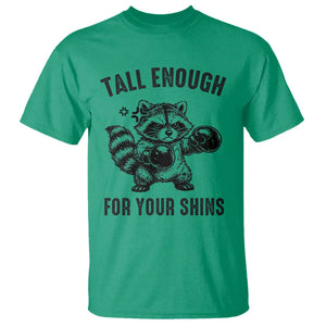 Tall Enough For Your Shins T Shirt Funny Raccoon Boxing Meme TS14 Irish Green Print Your Wear