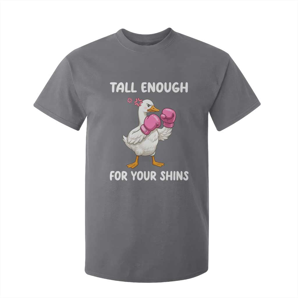 Tall Enough For Your Shins T Shirt For Kid Funny Goose Sarcastic Meme TS14 Charcoal Print Your Wear