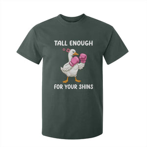 Tall Enough For Your Shins T Shirt For Kid Funny Goose Sarcastic Meme TS14 Dark Forest Green Print Your Wear