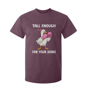 Tall Enough For Your Shins T Shirt For Kid Funny Goose Sarcastic Meme TS14 Maroon Print Your Wear