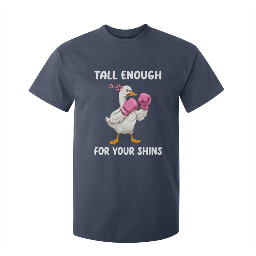 Tall Enough For Your Shins T Shirt For Kid Funny Goose Sarcastic Meme TS14 Navy Print Your Wear