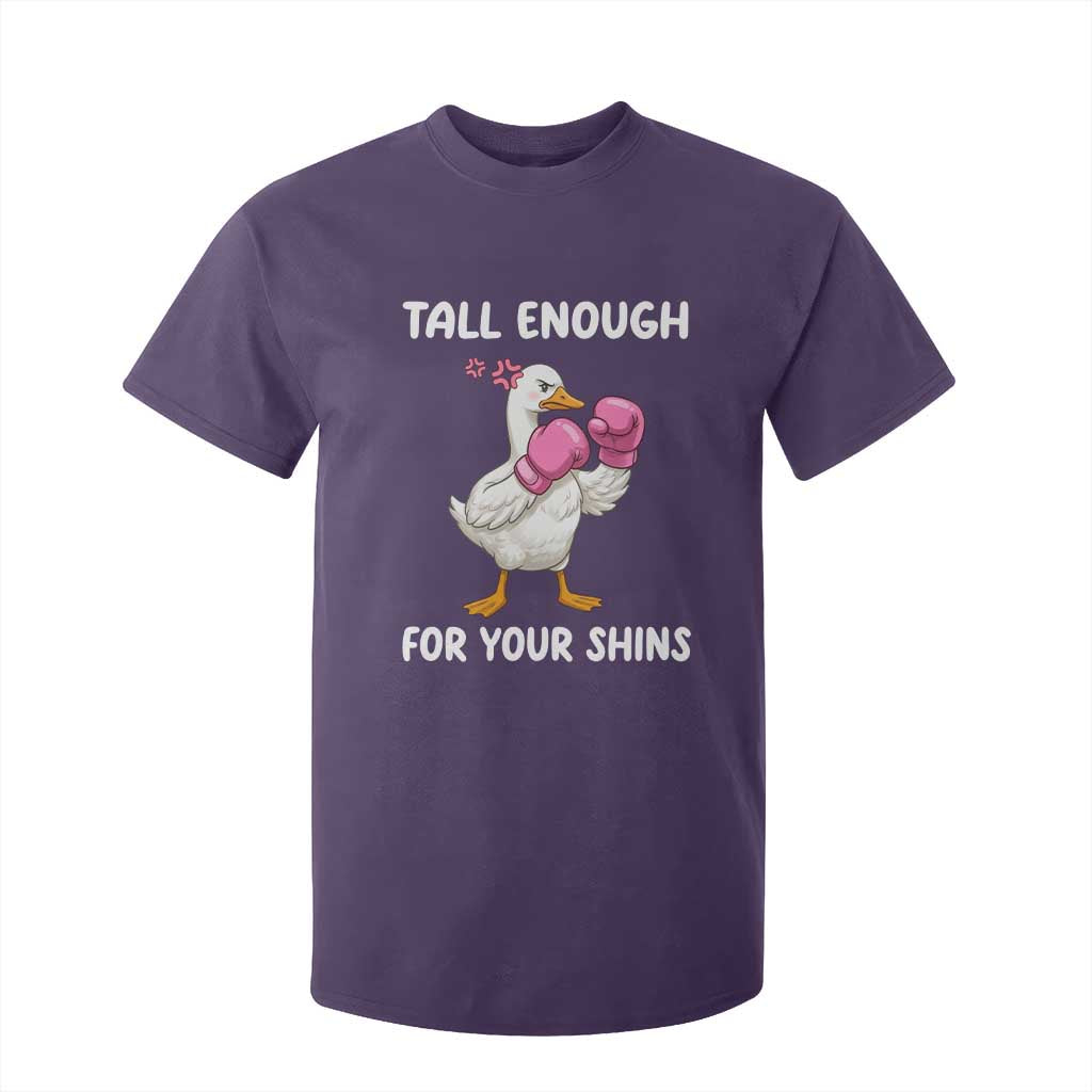 Tall Enough For Your Shins T Shirt For Kid Funny Goose Sarcastic Meme TS14 Purple Print Your Wear