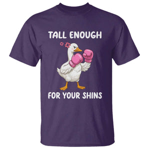 Tall Enough For Your Shins T Shirt Funny Goose Sarcastic Meme TS14 Purple Print Your Wear
