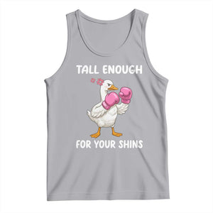 Tall Enough For Your Shins Tank Top Funny Goose Sarcastic Meme TS14 Athletic Heather Print Your Wear