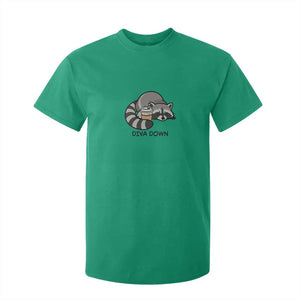 Diva Down T Shirt For Kid Funny Raccoon Relaxed TS14 Irish Green Print Your Wear
