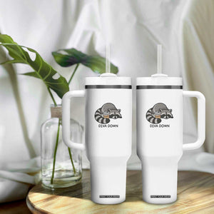 Diva Down Tumbler With Handle Funny Raccoon Relaxed TS14 Print Your Wear