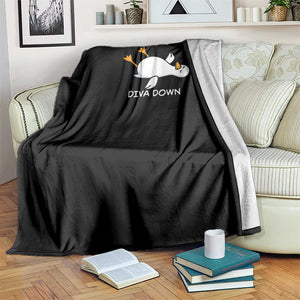 Diva Down Silly Goose Throw Blanket Funny Sarcastic Animal Meme TS14 Print Your Wear