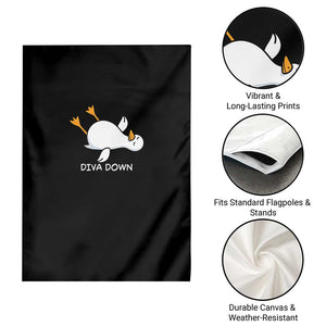 Diva Down Silly Goose Garden Flag Funny Sarcastic Animal Meme TS14 Print Your Wear
