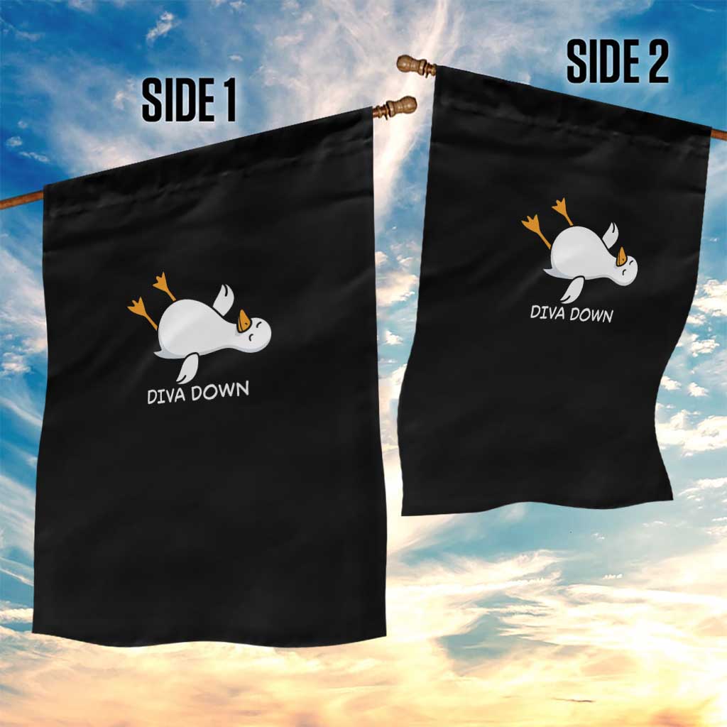 Diva Down Silly Goose Garden Flag Funny Sarcastic Animal Meme TS14 Print Your Wear
