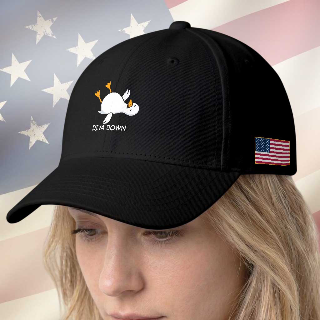 Diva Down Silly Goose Baseball Cap Funny Sarcastic Animal Meme TS14 Print Your Wear