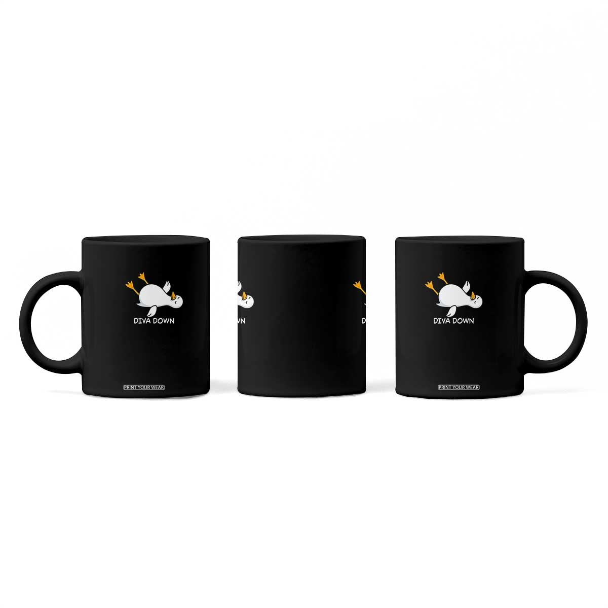 Diva Down Silly Goose Coffee Mug Funny Sarcastic Animal Meme TS14 Print Your Wear