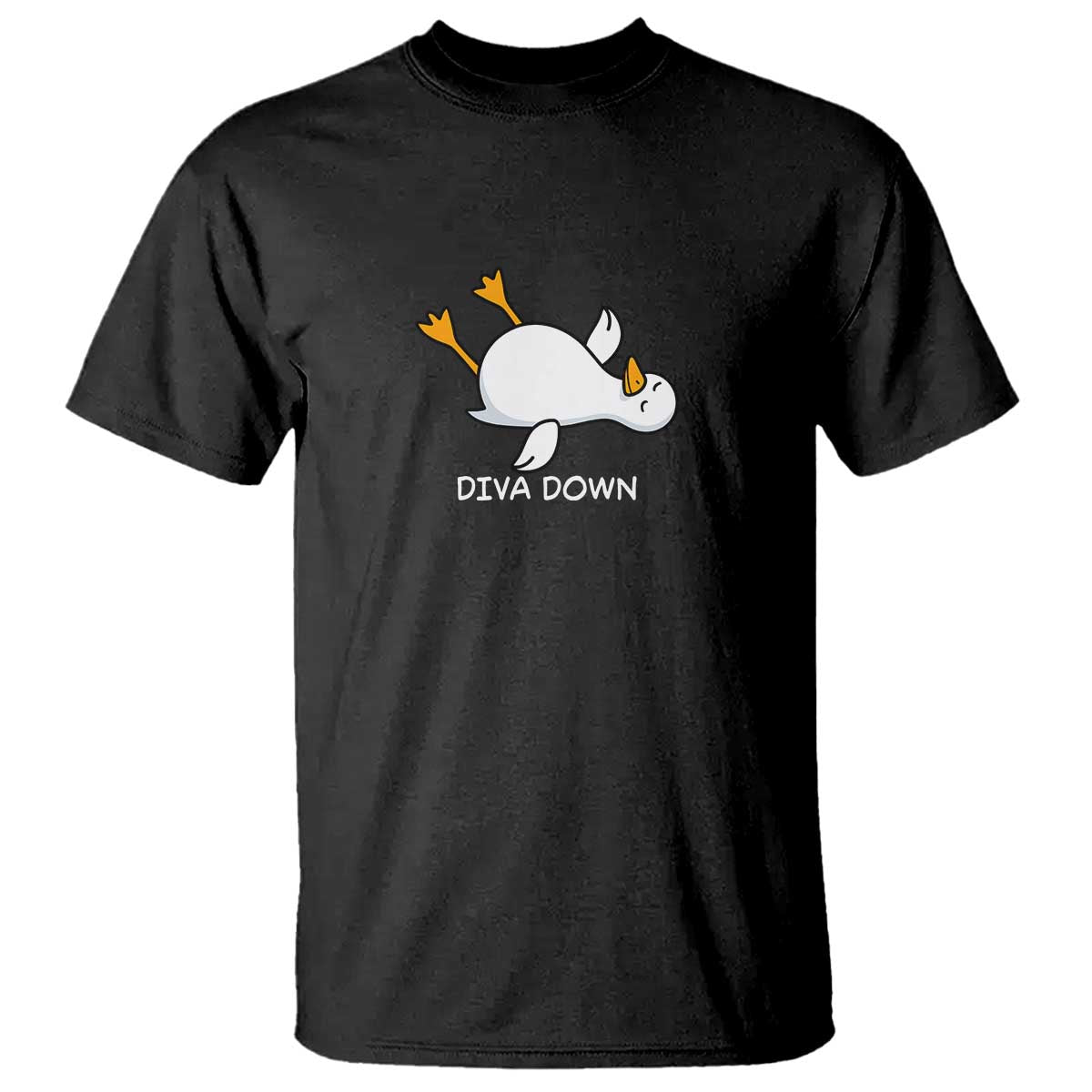 Diva Down Silly Goose T Shirt Funny Sarcastic Animal Meme TS14 Black Print Your Wear