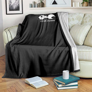 Diva Down Throw Blanket Funny Lazy Panda Meme TS14 Print Your Wear