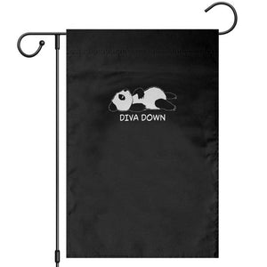 Diva Down Garden Flag Funny Lazy Panda Meme TS14 Black Print Your Wear