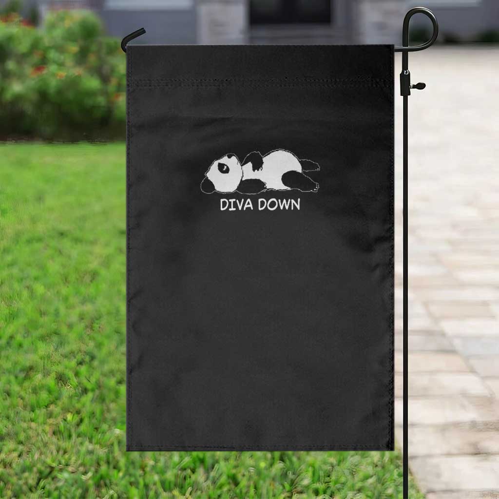 Diva Down Garden Flag Funny Lazy Panda Meme TS14 Print Your Wear