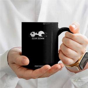 Diva Down Coffee Mug Funny Lazy Panda Meme TS14 Print Your Wear