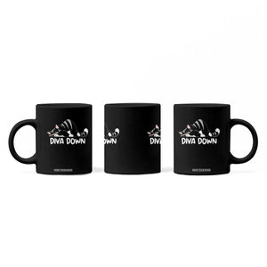 Diva Down Coffee Mug Funny Sarcastic Cat Meme TS14 Print Your Wear