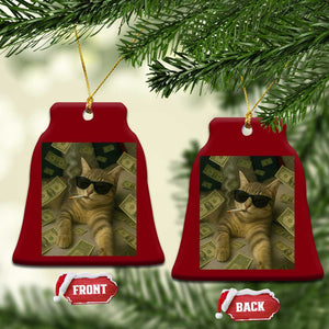 Funny Smoking Cat Selfie Meme Ceramic Ornament Gen Z Joke TS14 Print Your Wear