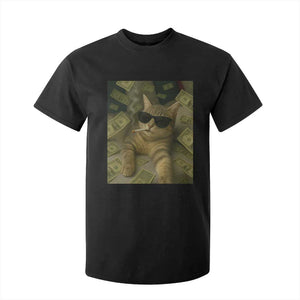 Funny Smoking Cat Selfie Meme T Shirt For Kid Gen Z Joke TS14 Black Print Your Wear