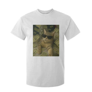 Funny Smoking Cat Selfie Meme T Shirt For Kid Gen Z Joke TS14 White Print Your Wear