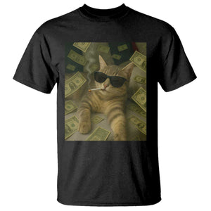 Funny Smoking Cat Selfie Meme T Shirt Gen Z Joke TS14 Black Print Your Wear