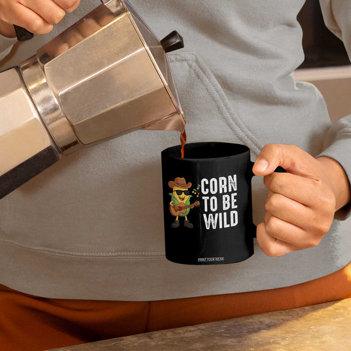 Corn To Be Wild Coffee Mug Funny Cowboy Cornboy TS14 Print Your Wear