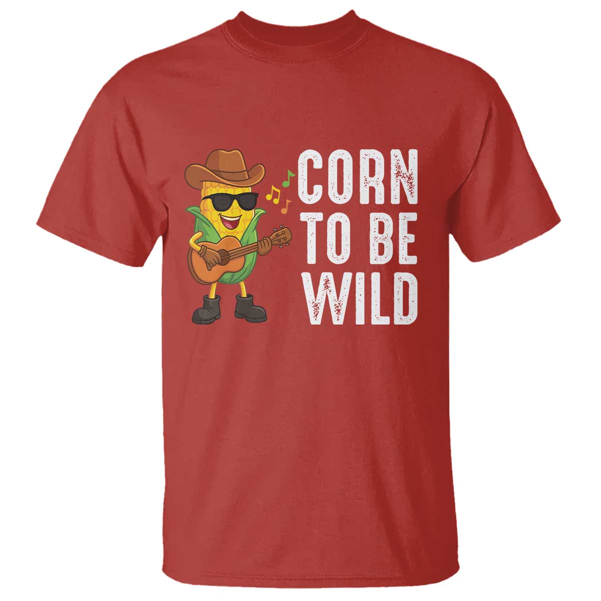 Corn To Be Wild T Shirt Funny Cowboy Cornboy TS14 Red Print Your Wear