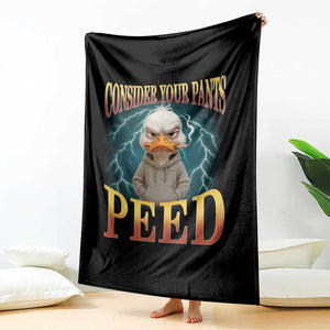 Funny Smoking Goose Meme Throw Blanket Consider Your Pants Peed TS14 Print Your Wear