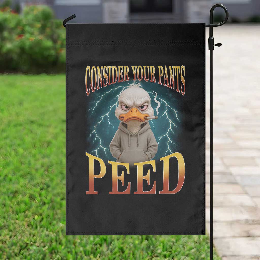 Funny Smoking Goose Meme Garden Flag Consider Your Pants Peed TS14 Print Your Wear
