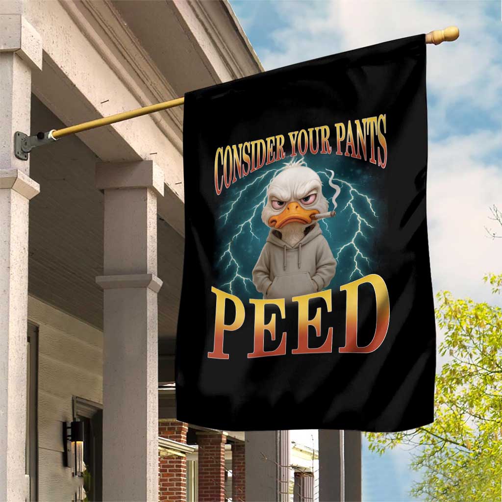 Funny Smoking Goose Meme Garden Flag Consider Your Pants Peed TS14 Print Your Wear