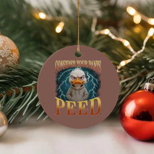 Funny Smoking Goose Meme Ceramic Ornament Consider Your Pants Peed TS14 1pc Mocha Print Your Wear