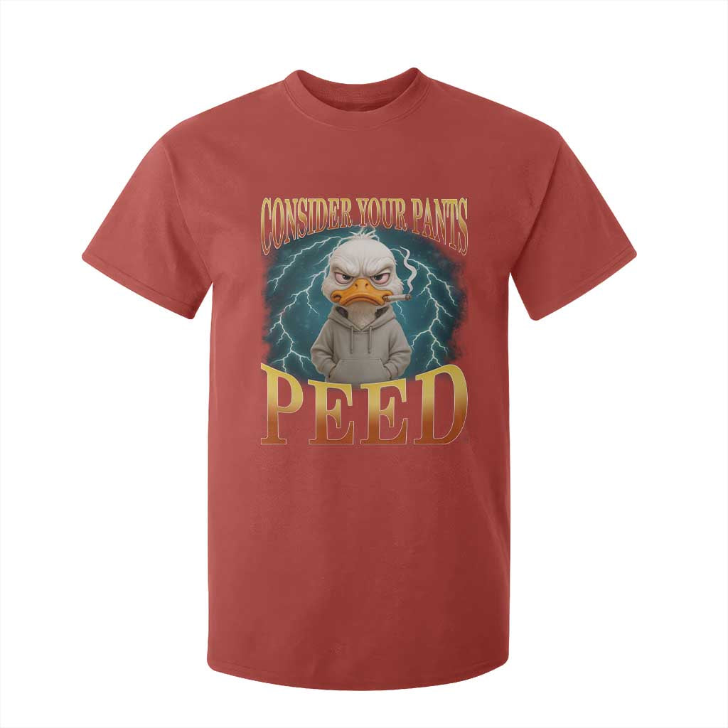 Funny Smoking Goose Meme T Shirt For Kid Consider Your Pants Peed TS14 Red Print Your Wear